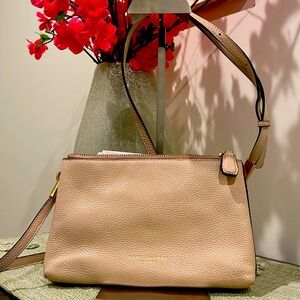 Marc Jacobs Vegan Leather Double-Zip Crossbody